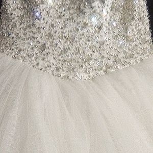Mary's Bridal Dress, size 10, white with diamonds